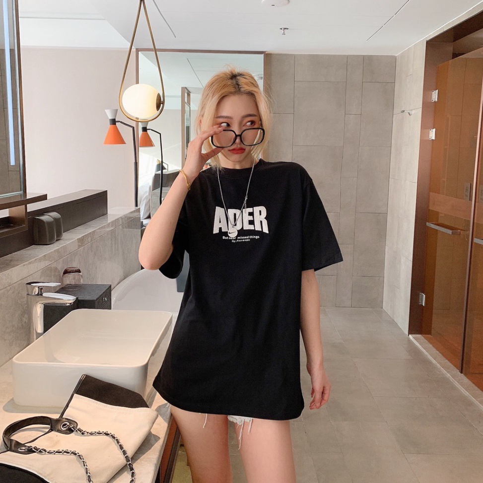 Áo phông rộng Aqua2ma áo thun nam nữ tay ngắn unisex form rộng oversize cotton trắng đen xanh DEAR  freesize 40-70 kg | BigBuy360 - bigbuy360.vn