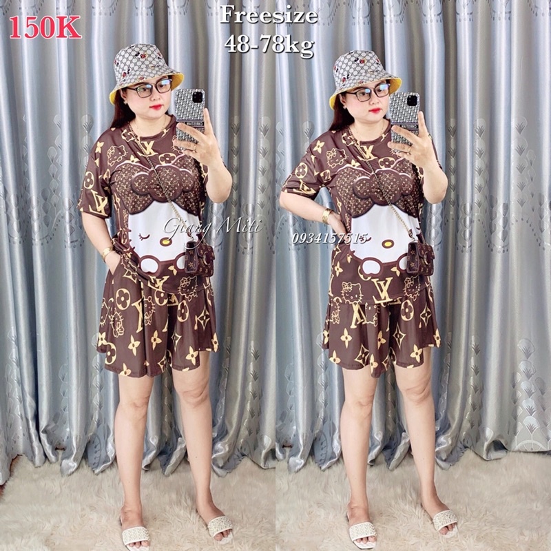 Set quần váy Freesize từ 50kg đến 85kg