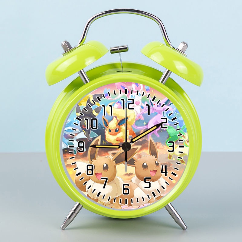Appearance Đồng Hồ Báo Thức Để Bàn Bằng Kim Loại Hình pikachu Pokemon Dễ Thương Không Ồn Cho Học Sinh