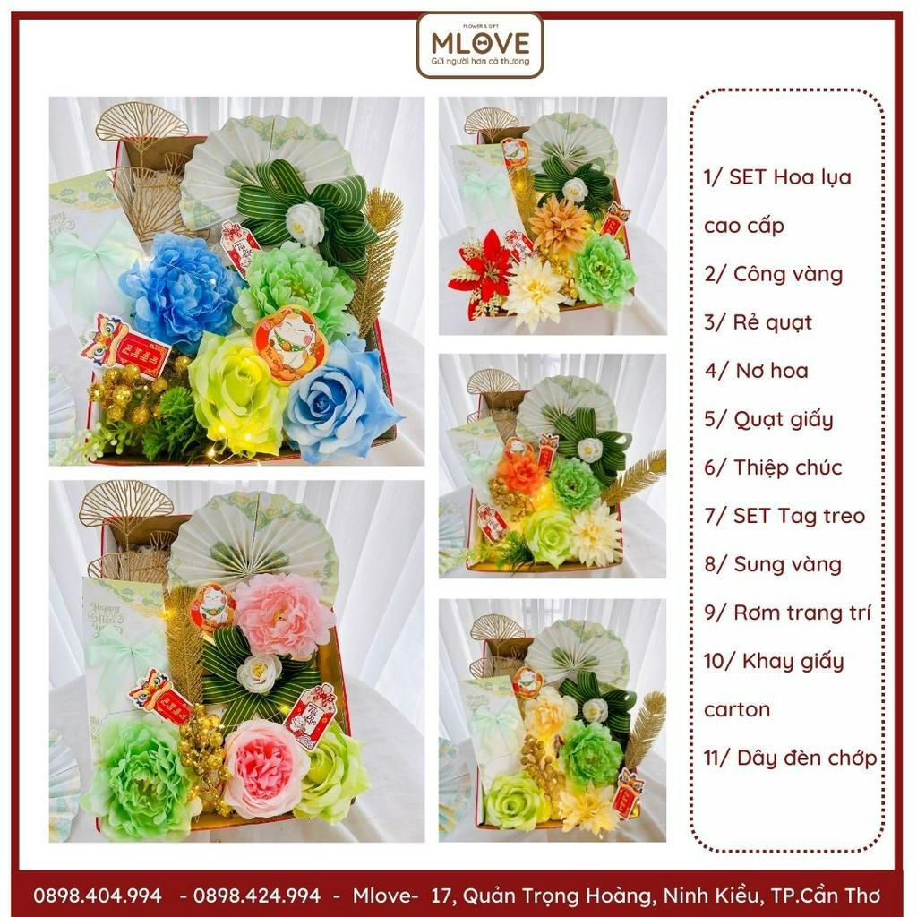 (giảm giá) set trang trí quà Tết trọn gói- Phụ kiện trang trí tháp bánh tháp bia rất nhiều món có sẵn đủ màu sắc
