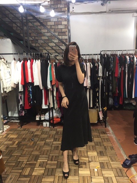 Đầm đuôi cá tay nơ vnxk