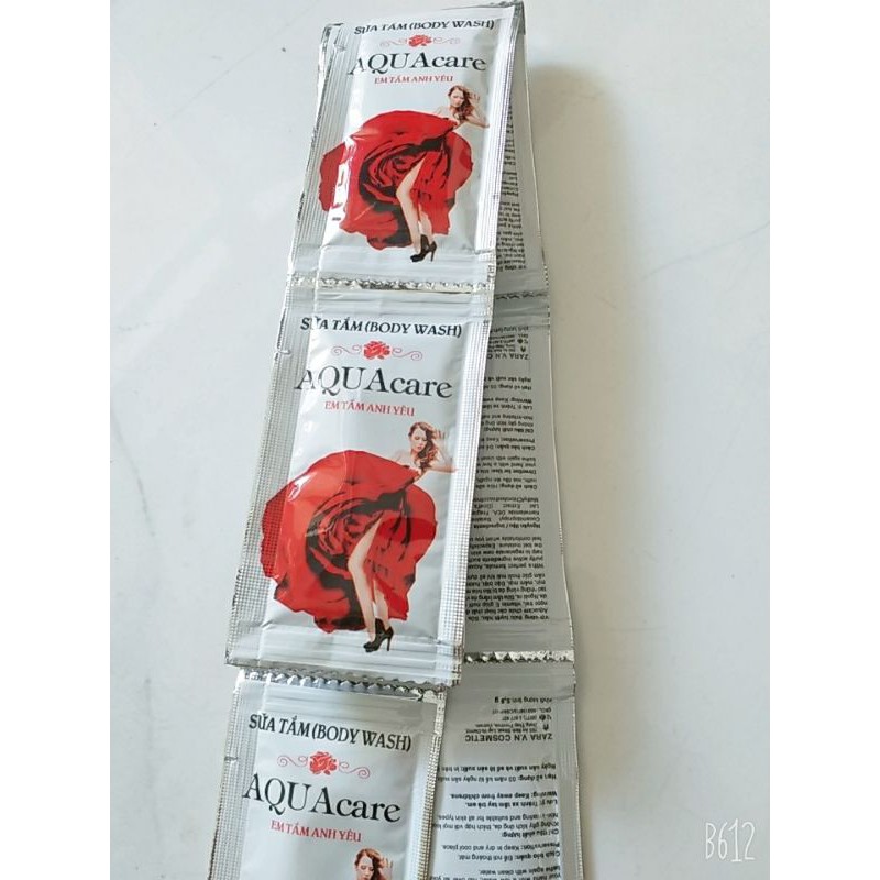 100 GÓI SỮA TẮM AQUACARE DÙNG CHO KHÁCH SẠN
