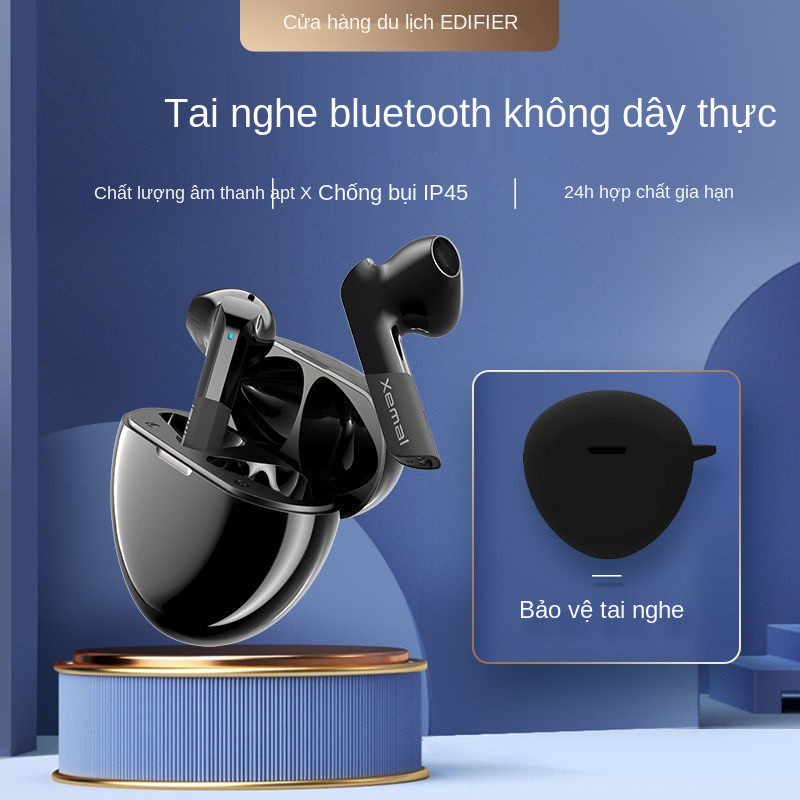 Tai nghe bluetooth không dây thực sự Edifier X6 nhét kép giảm tiếng ồn điện thoại di động bán trong thời lượng pin ở