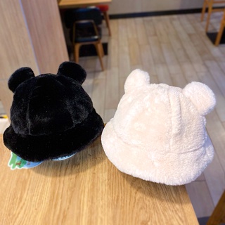 Mũ Tai Bèo Phủ Lông Giữ Ấm Mùa Thu Đông Dễ Thương Cho Bé (48-52cm)