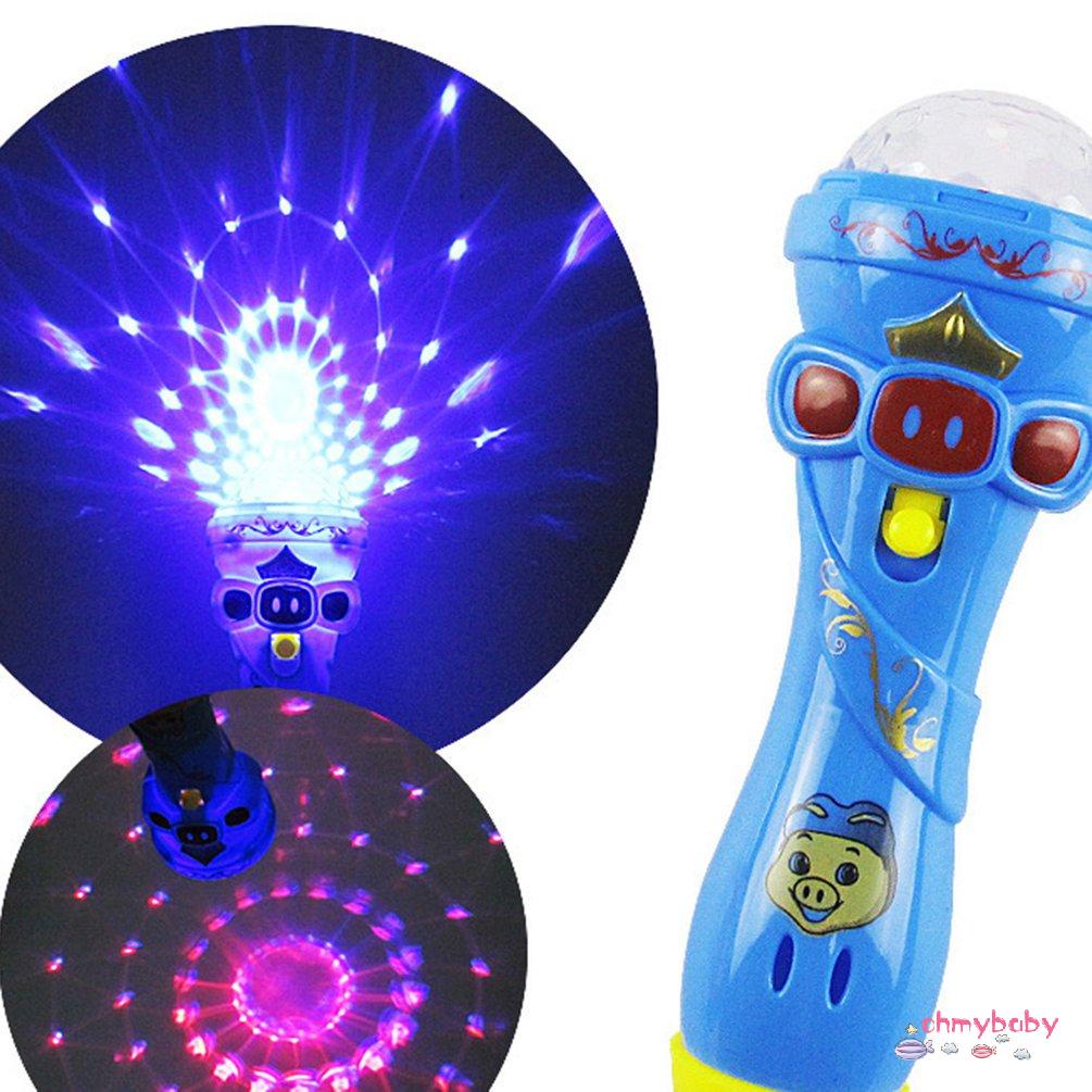 【OMB】 Creative Torch Shape Microphone Flash Light Up LED Light Flash Toy Gift