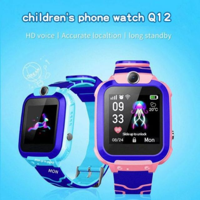 ⌚ĐỒNG HỒ ĐỊNH VỊ Q12 nghe gọi chống nước IP67 cho trẻ em