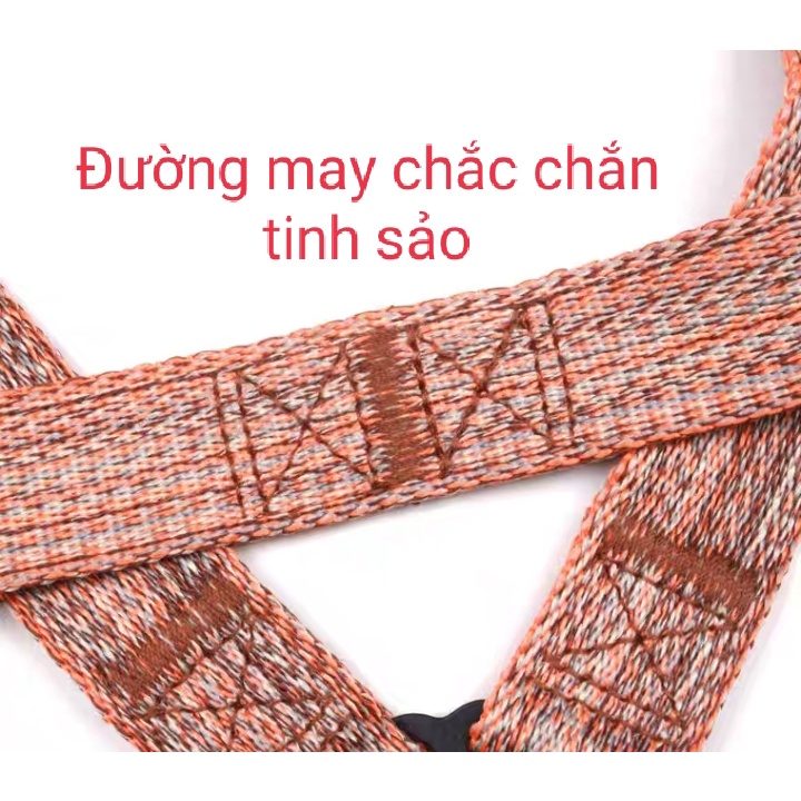 Dây dắt chó kèm yếm hàng cao cấp 4 màu siêu đẹp - Dây xích cho chó kèm Yếm và tay cầm bọc cao su êm ái