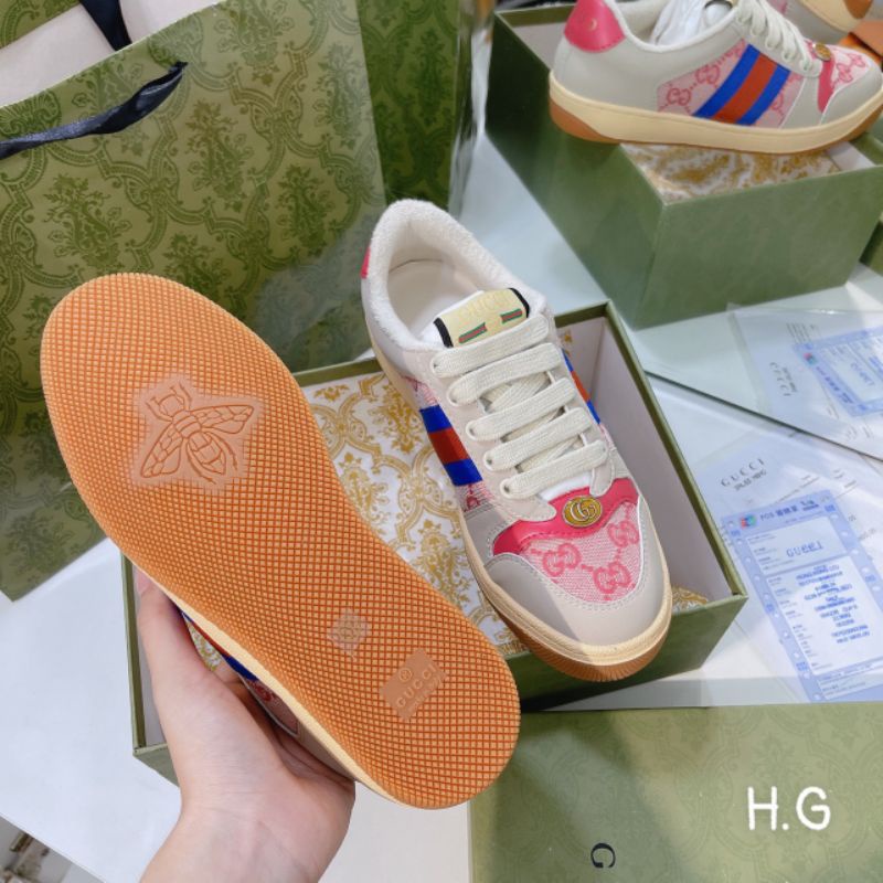 Hm(ẢNH THẬT) Giày Thể Thao Đế Màu Ong Gót Lông Da Mềm Êm Fullbox Bill Túi Cao Cấp LOẠI 1