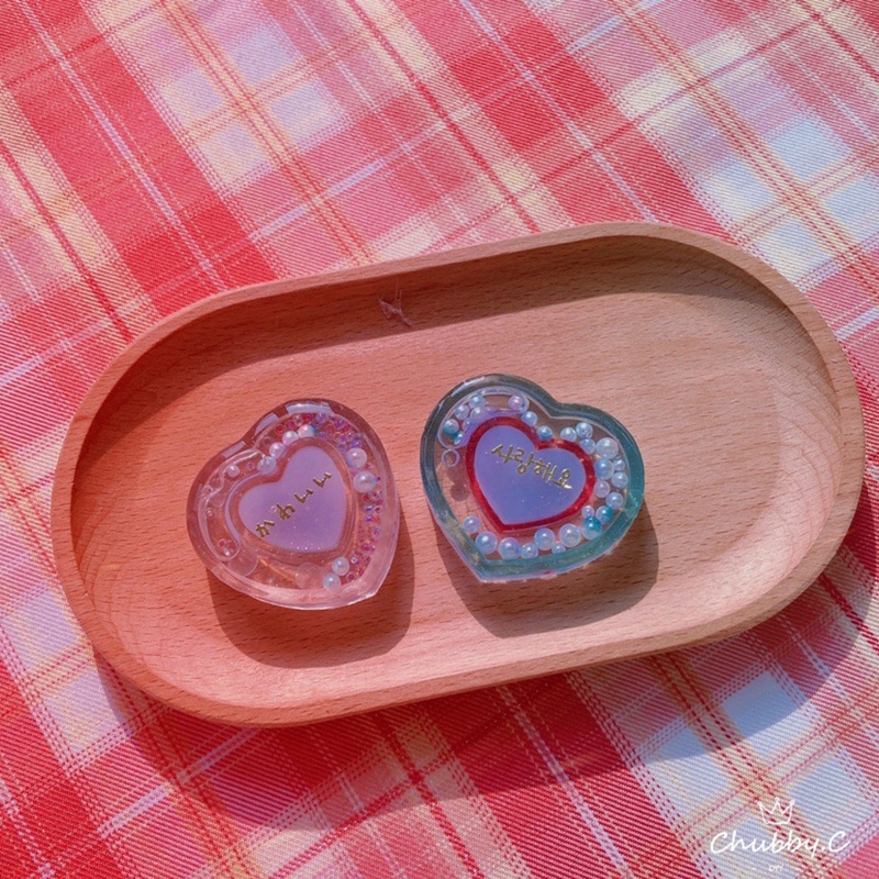 Khuôn Làm Móc Khóa Epoxy Hình Ngôi Sao/Trái Tim