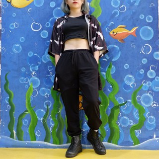 Quần thun 1 màu co dãn nam nữ ( size S - 3XL )