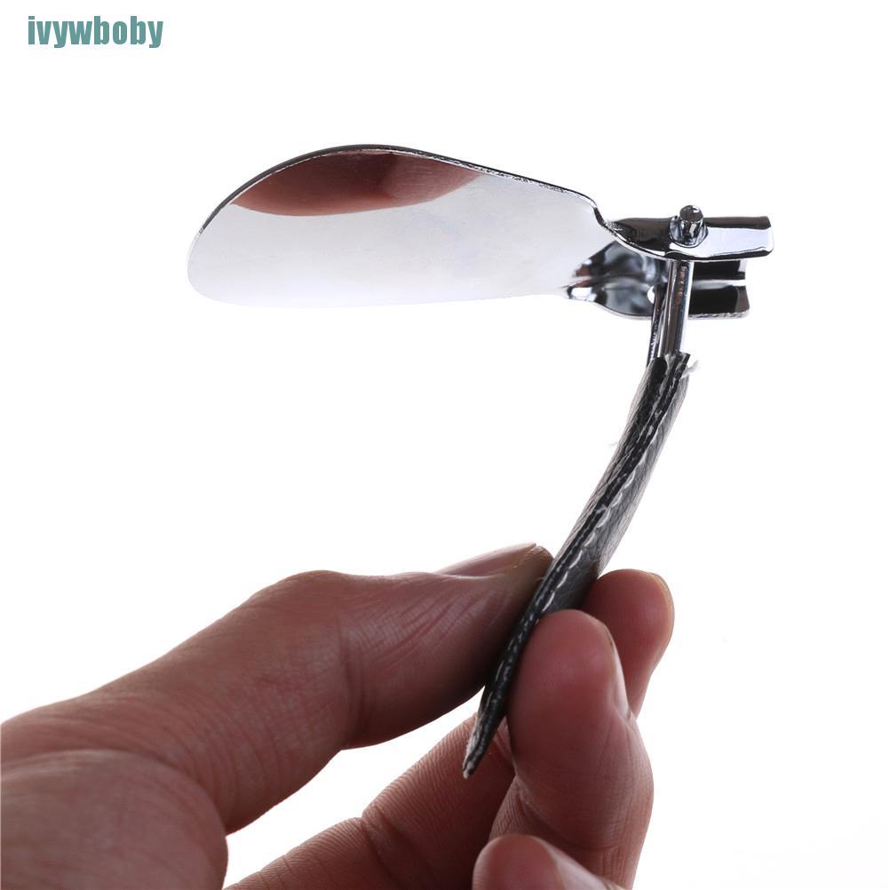 Sừng Giày Da PU Tay Cầm Inox 12 * 3.5cm Có Thể Gập Lại