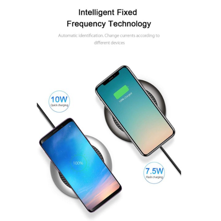 Bộ đế sạc nhanh không dây tích hợp quạt hút tản nhiệt nhãn hiệu Baseus/Qi Wireless Quick Charger - Mã: CCALL-XU0