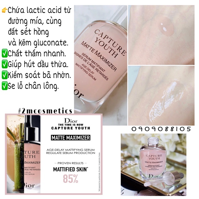 [Dior dưỡng da]🌸Serum dưỡng Dior Capture Youth Matte Maximizer