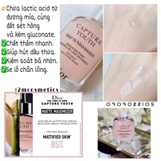 [Dior dưỡng da]🌸Serum dưỡng Dior Capture Youth Matte Maximizer