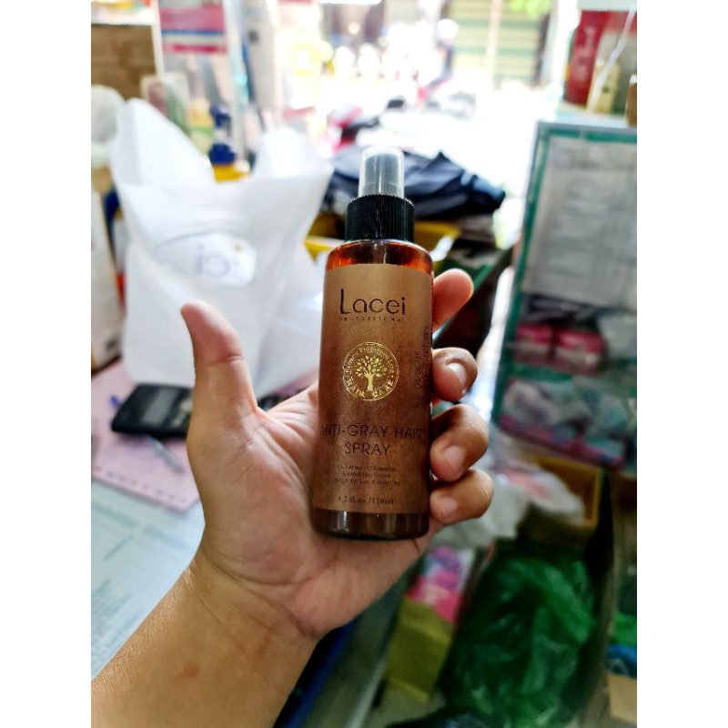 Xịt Dưỡng chống và ngăn ngừa bạc tóc sớm Lacei Improvement Anti - Gray Hair Spray 120ml