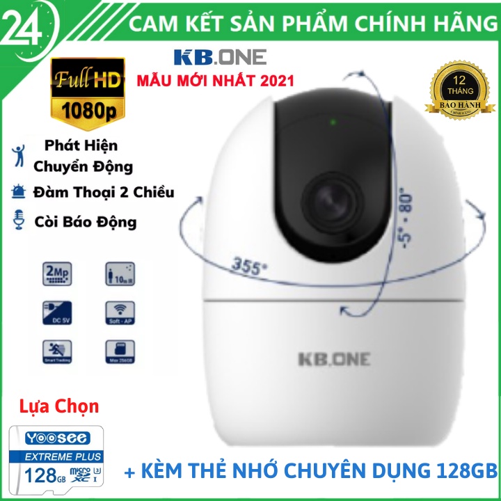 Camera Thông Minh IP Wifi (Kbvision) KN-H21PA 2.0MP , Xem Full HD 1080P , Hồng Ngoại Ban Đêm , Đàm Thoại 2 Chiều