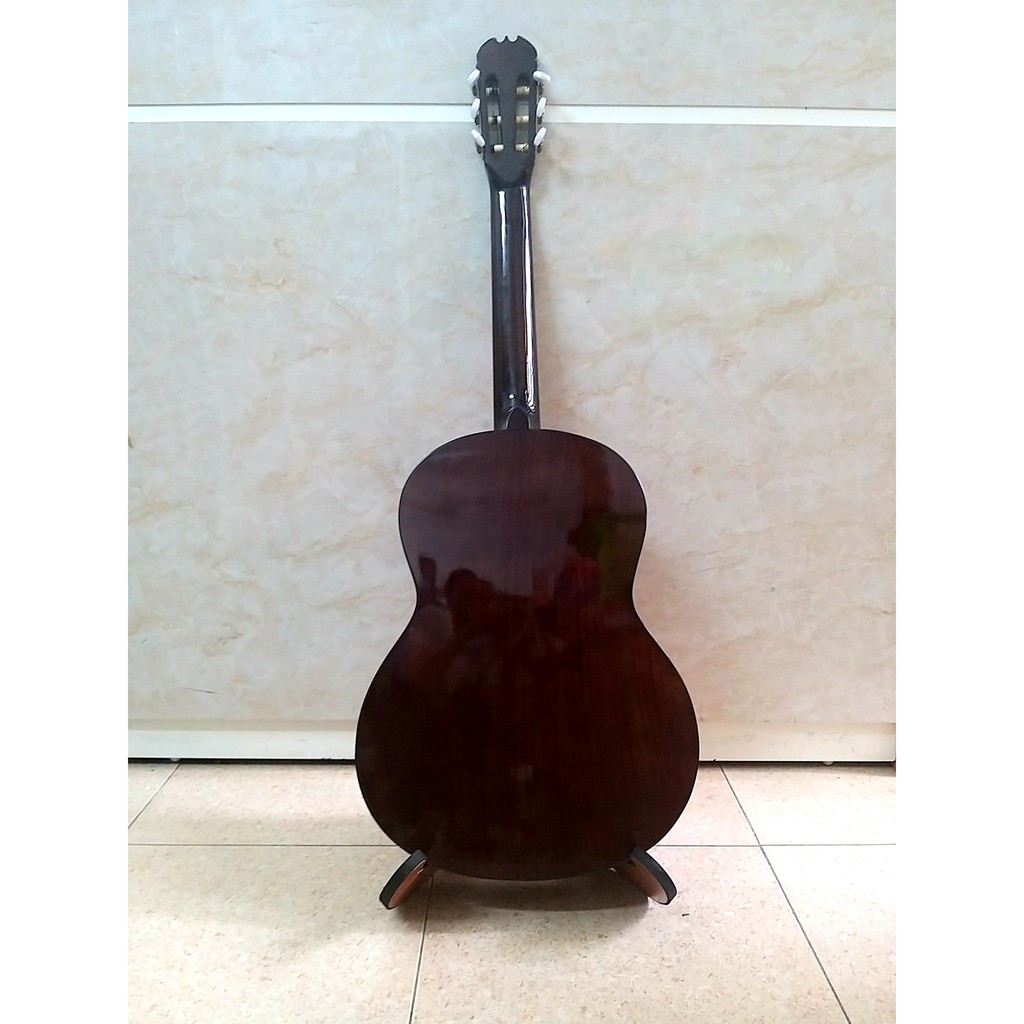 [ Guitar giá rẻ] Đàn guitar Classic Việt Nam GV03 top solid Hồng Đào (Kèm bao và pick gảy)