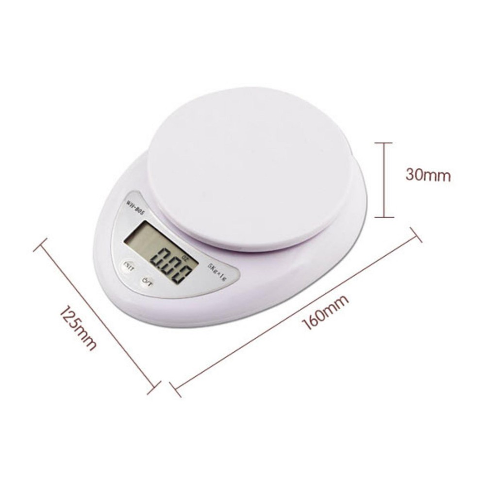 Cân Điện Tử ❤️ 𝑭𝑹𝑬𝑬𝑺𝑯𝑰𝑷 ❤️ Cân Cân Thực Phẩm Nhà Bếp Electronic Kitchen Scale 5KG Cao Cấp