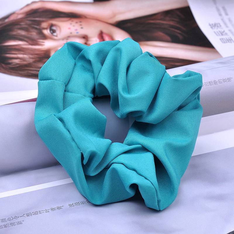 Dây buộc tóc màu trơn xinh xắn thời trang nữ