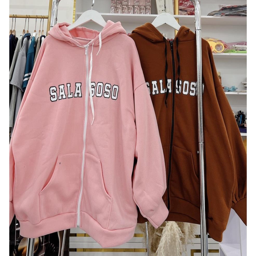 Khoác Hoodie Sara SoS Mũ Roonmgj Form To Nam Nữ Hoodie Unisex Tay Bồng