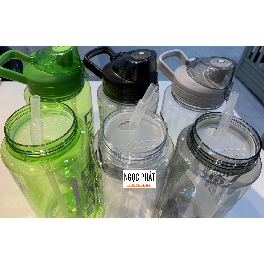 BÌNH NƯỚC THỂ THAO DUNG TÍCH 1.8L, CÓ NẮP LẬT, ỐNG HÚT AN TOÀN TIỆN LỢI