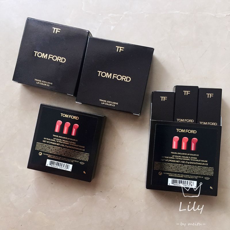 [Hàng mới về] Set 3 thỏi son Tom Ford phiên bản giới hạn 16 15 80 vỏ màu đen độc đáo