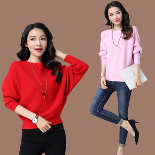 Áo len tăm cánh dơi phong cách Hàn Quốc