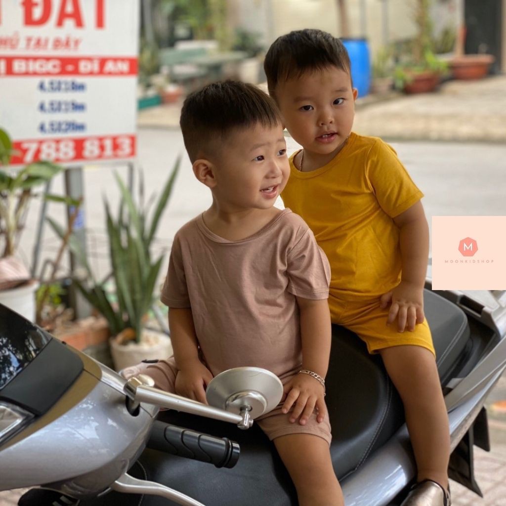 Bộ Ngắn Tay Cho Bé7 Màu tùy chọn 100% thun lạnh,body đùi bé trai,bộ cộc minky mom cho bé,bộ hè cho bé 6-18