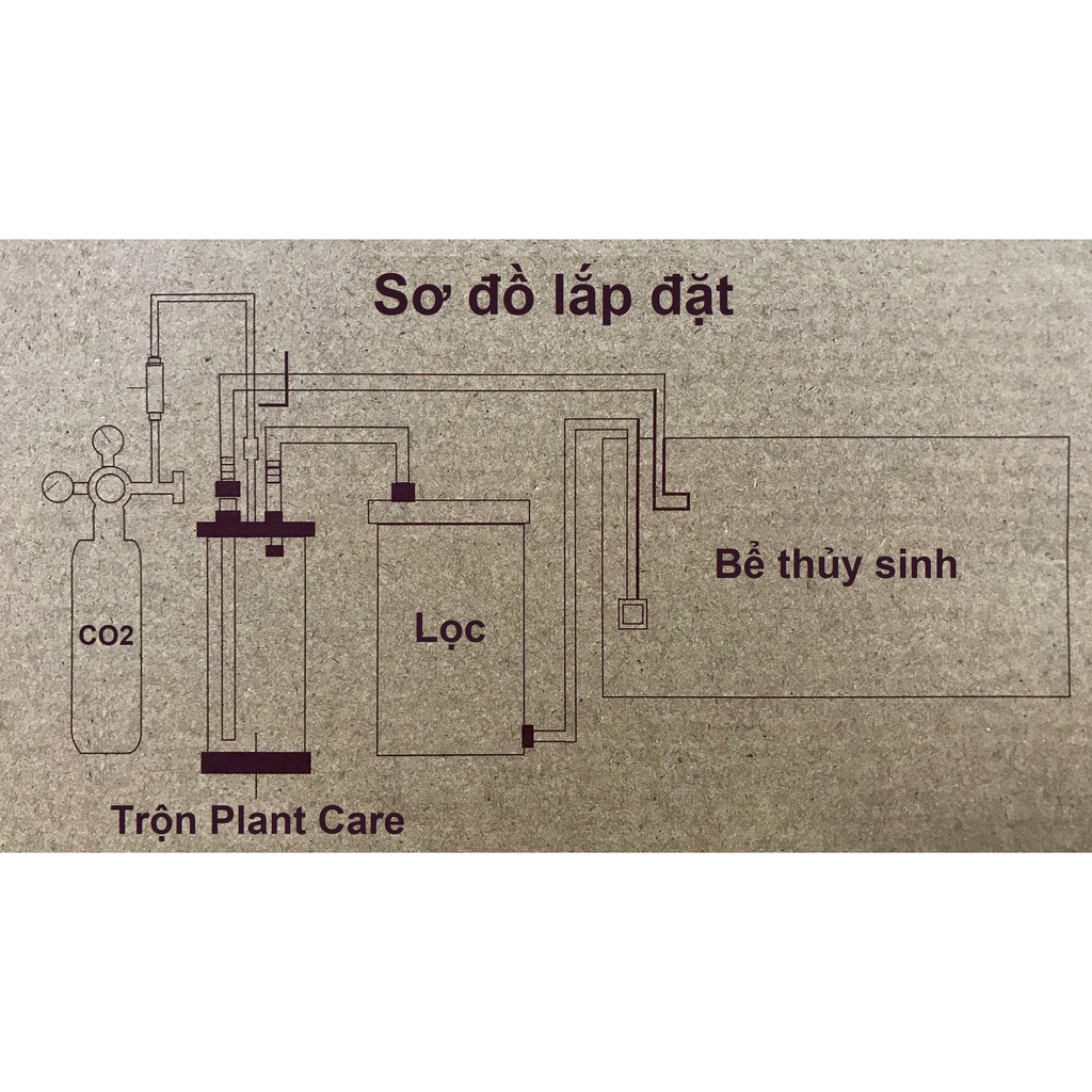 Bộ Trộn CO2 PLANT CARE - Bộ Khuếch tán CO2 - hồ thủy sinh - Bể cá cảnh