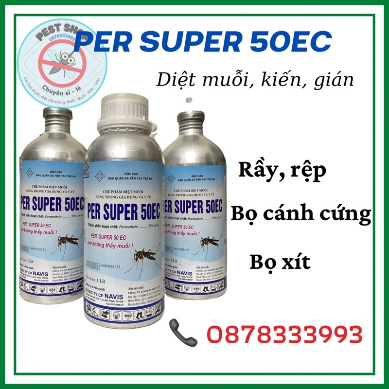 Thuốc muỗi chai nhôm PER SUPER 50EC - 1LÍT '