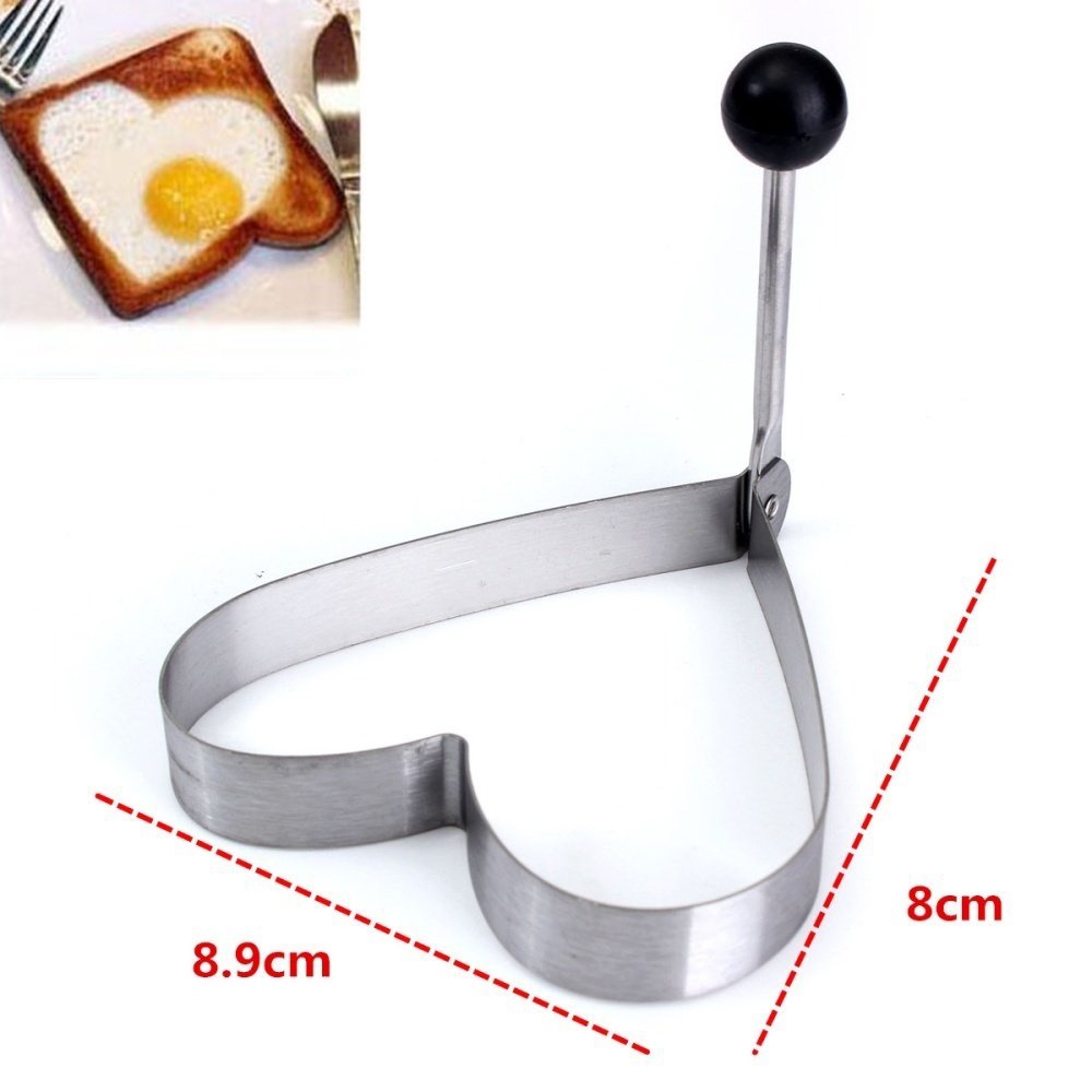 Khuôn Chiên Trứng INOX Khuôn Rán Trứng Làm Bánh Tạo Hình Trang Trí Đồ Ăn