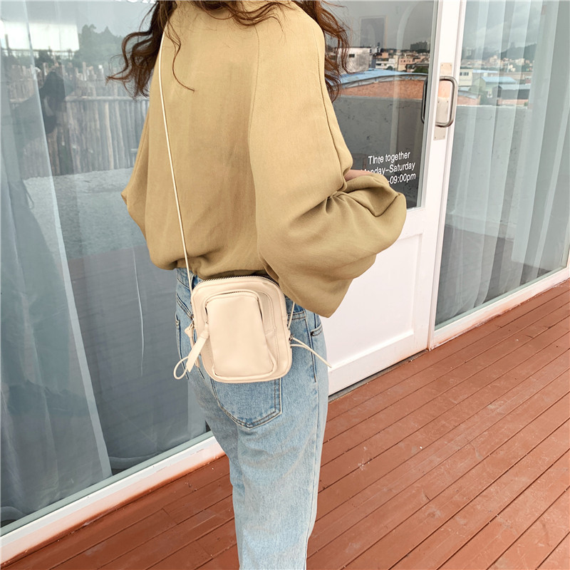 IELGY Túi Đeo Chéo IELGY Rút Dây Mini Đơn Giản Cá Tính Thời Trang Cho Nữ