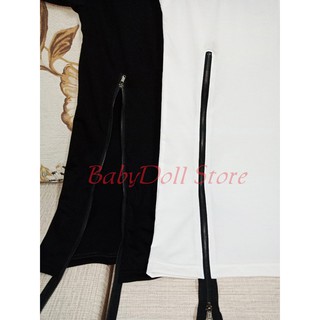 Áo thun nam phối zip dài 3 size