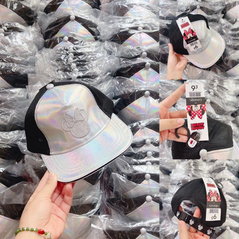 Mũ lưỡi trai GEORGER bé trai bé gái thêu mickey đổi màu chuẩn auth JIMADO P.259.4-8