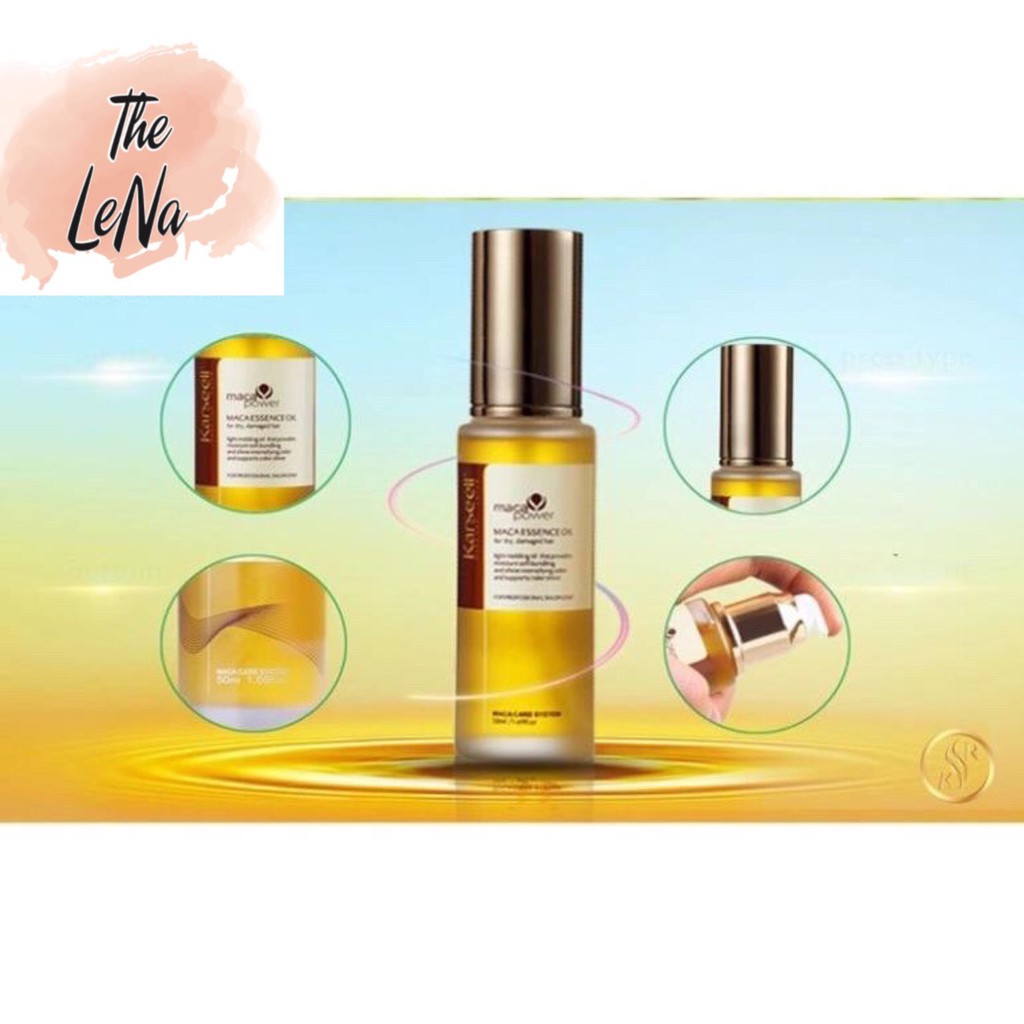 TINH DẦU DƯỠNG TÓC PHỤC HỒI HƯ TỔN HƯƠNG NƯỚC HOA CAO CẤP KARSEELL MACA ESSENCE OIL 50ML [ HOT NHẤT ]