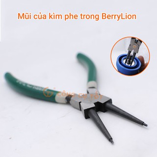Kìm phe gắp trong 7'' thẳng, cong - berrylion