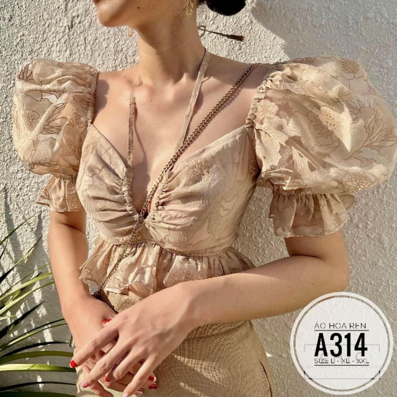 Áo hoa ren big size từ 60kg-90kg