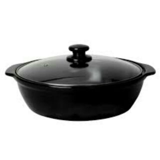 Nồi đất đen thân thấp 4 size 6 7 8 9
