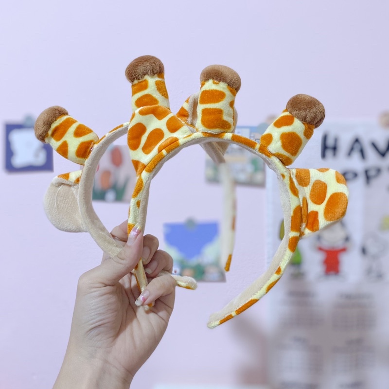 🦒 Băng đô cài tóc rửa mặt hình hươu cao cổ siêu xinh 🦒