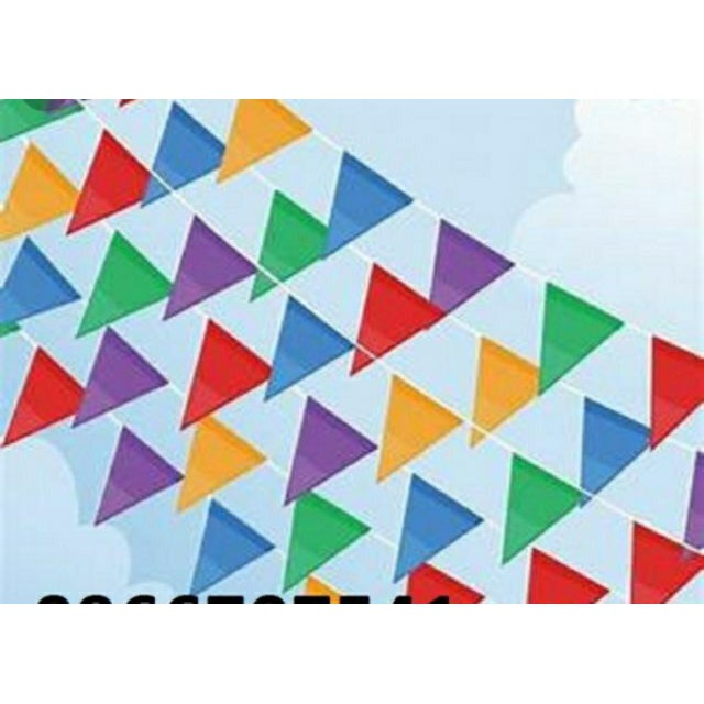 10 cuộn cờ dây tam giác đẹp ( 1 túi)