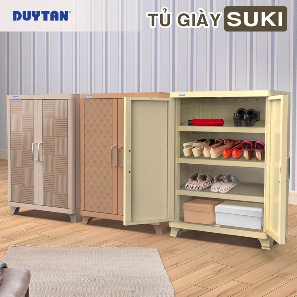 [Hà Nội] Tủ giày Suki nhựa Duy Tân - màu nâu