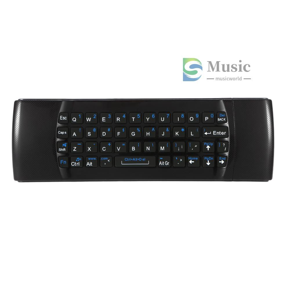〖MUSIC〗2.4G 6-Axis Air Mouse Wireless Keyboard Remote Control 6-Axis Sensor with Infrared Remote Learning for MINI PC Smart TV Android TV BOX
