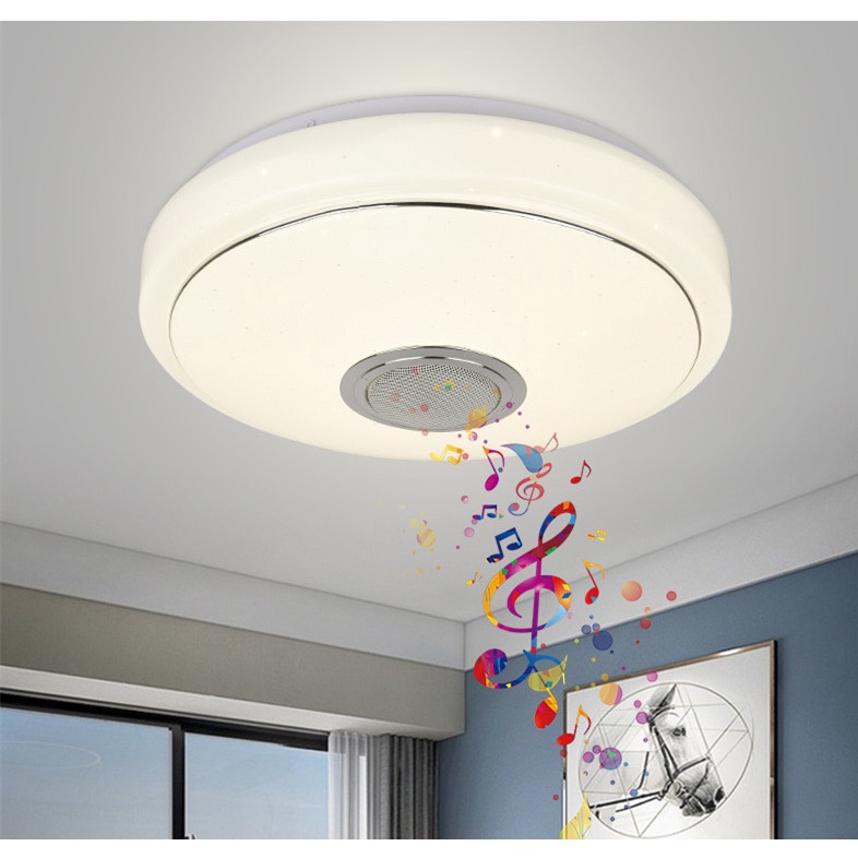 Đèn Trần LED RGB 36W Có Loa Bluetooth Thông Minh Điều Khiển Bằng Ứng Dụng Trang Trí Nhà Cửa