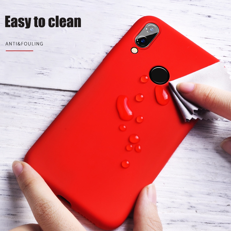 Ốp điện thoại silicone cao su dẻo chống sốc cho Huawei P30 P20 Lite Pro Y7 Y6 Pro 2019 Honor 8X