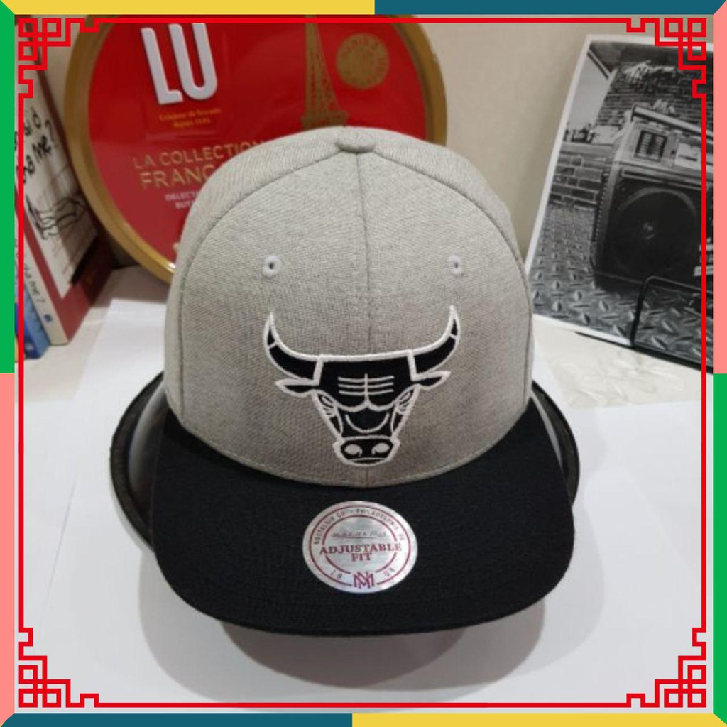 Mũ Snapback Nón Snapback Bulls Đầu Trâu Xám Rõ Ngầu.