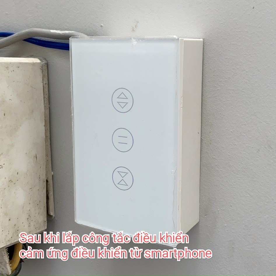 Công Tắc Cửa Cuốn WiFi + Bluetooth Điều Khiển Qua Điện Thoại, Công tắc wifi thông minh điều khiển từ xa