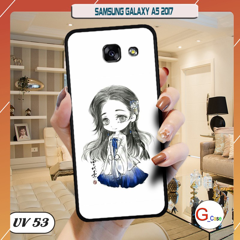 Ốp điện thoại Samsung Galaxy A5 2017 lưng nhám viền cao su dẻo in hình