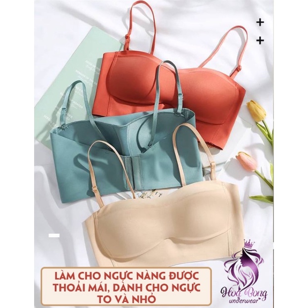 Áo lót nữ quây su bản to cup ngang,mút mỏng không gọng, nâng gom ngực chống tuột, chống chảy xệ,có dây rời
