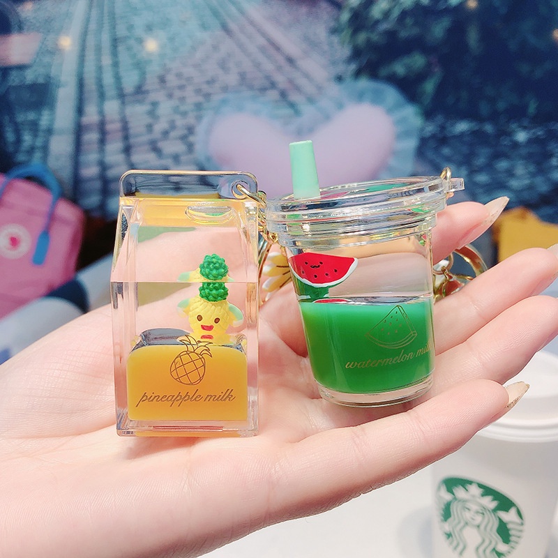 Móc khóa hoạt hình bằng acrylic nhiều hình dạng tùy chọn phong cách Hàn Quốc