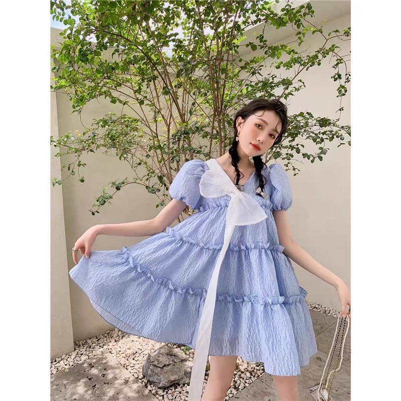 ⚡️Hàng Quảng Châu 100%⚡️Đầm babydoll tầng cho cô nàng điệu đà